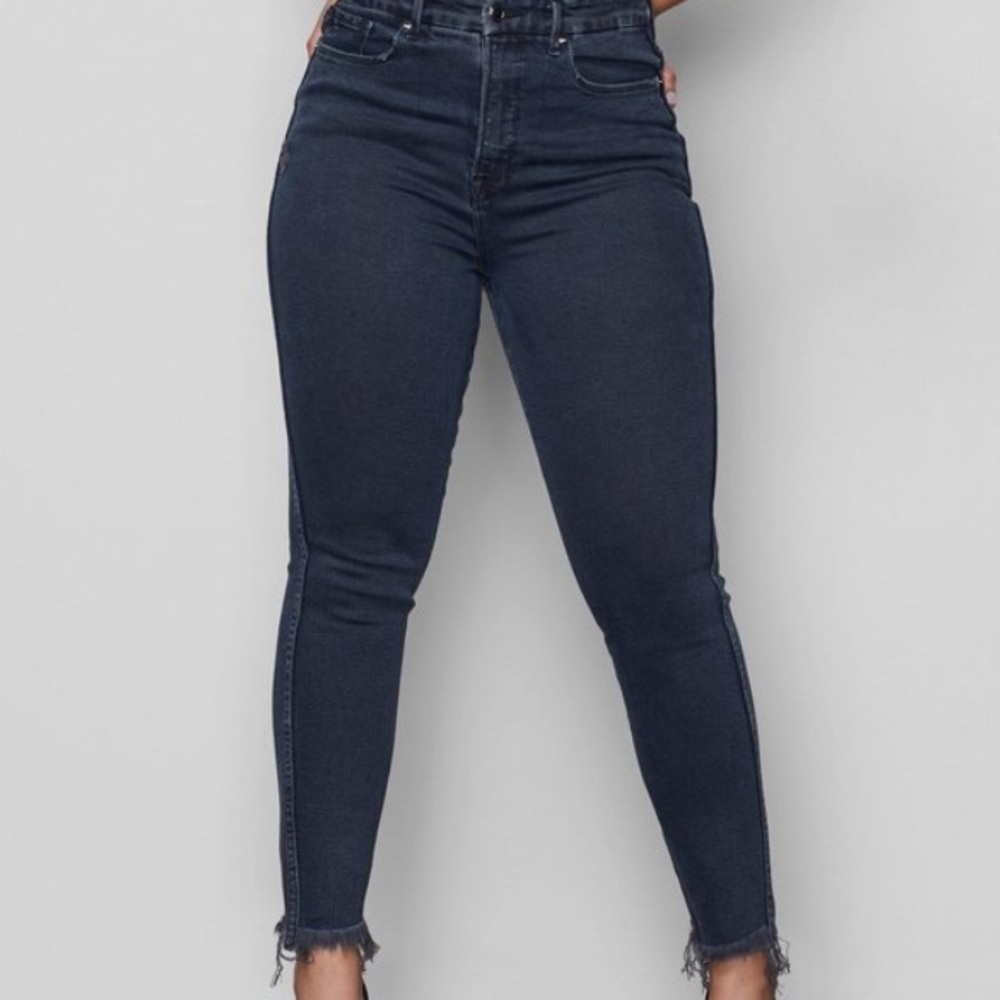 Good American good curve skinny raw edge
